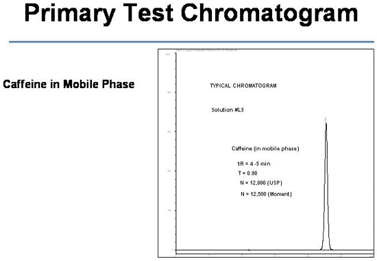 Primary Test Chromatogram