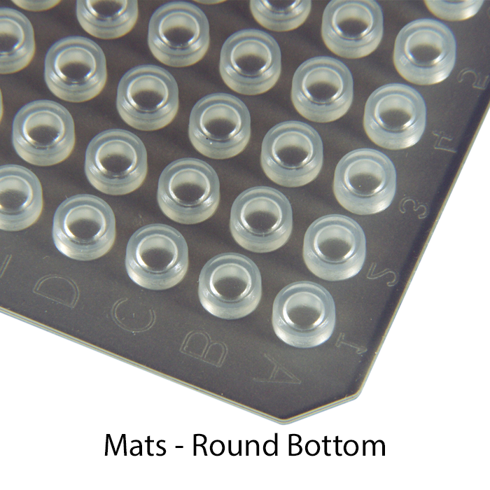 96-Round Plug Silicone Mats