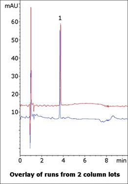 Lidocaine Gel Assay Chromatogram